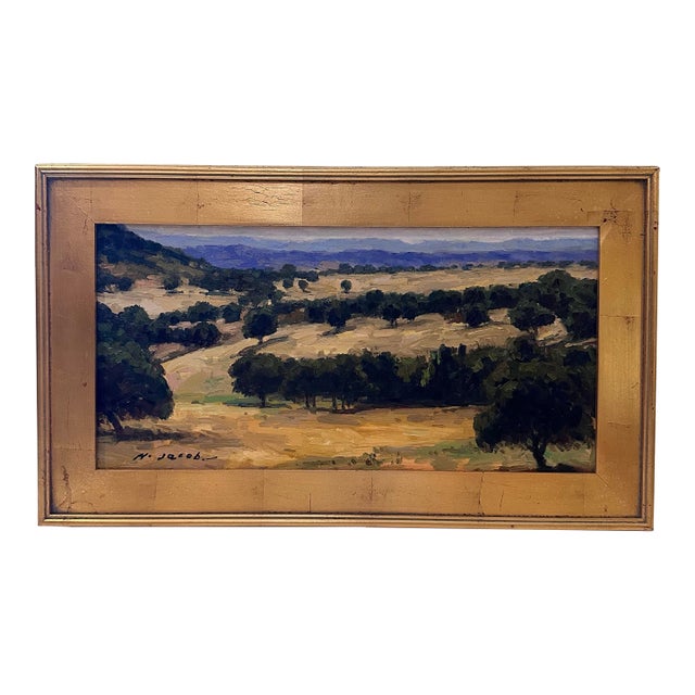 Beautiful Signed Landscape Painting For Sale