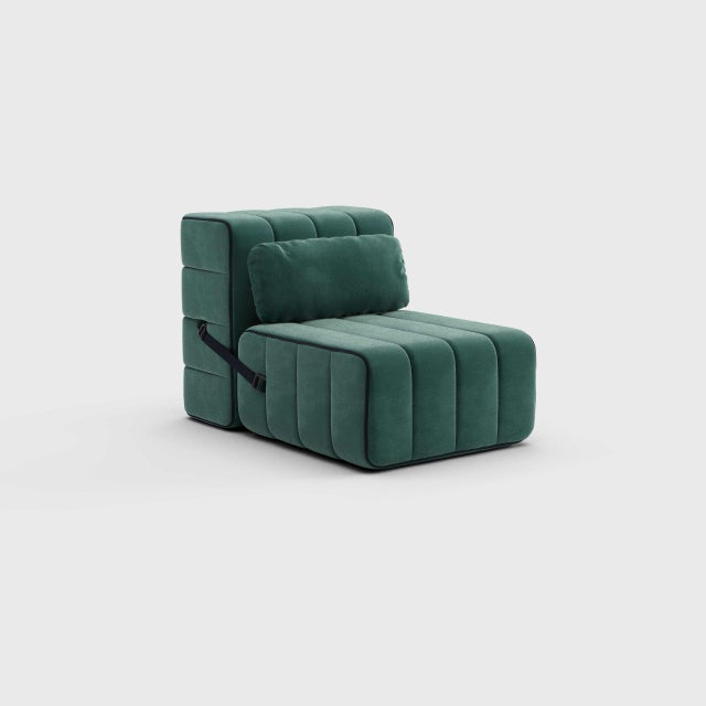 Velvet Curt Cushion, Barcelona by Ambivalenz For Sale - Image 6 of 18