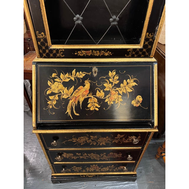 Mid 20th Century Mid 20th Century Italian Hand Painted Secretary Desk For Sale - Image 5 of 12