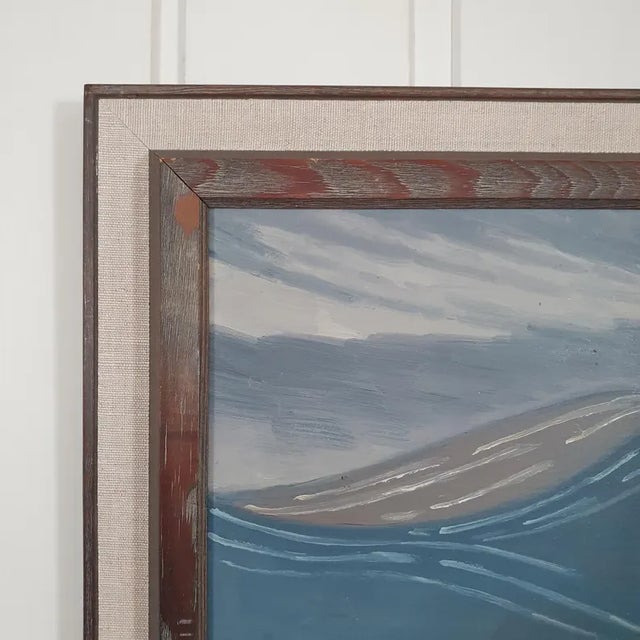 1952 Mid Century Swedish Modernist Oil Painting "Gudbrandsdalen" by Gunnar Nerlund For Sale - Image 10 of 16