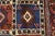 Blue Yalameh Rug 5'1'' X 6'10'' Multicolor Wool Vintage Tribal Hand-Knotted Carpet For Sale - Image 8 of 12