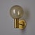 1960s 1960s Hans Agne Jakobsson #V149 Glass & Brass Wall Lamp for Markaryd For Sale - Image 5 of 13