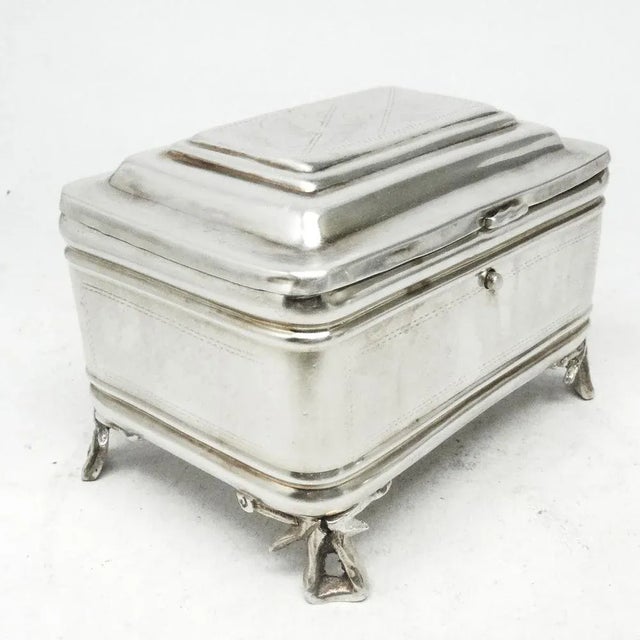 Polish Eclectic Sugar Bowl from National WNF, 1890s, in Very Good conditions. Designed before 1890 This piece has an...