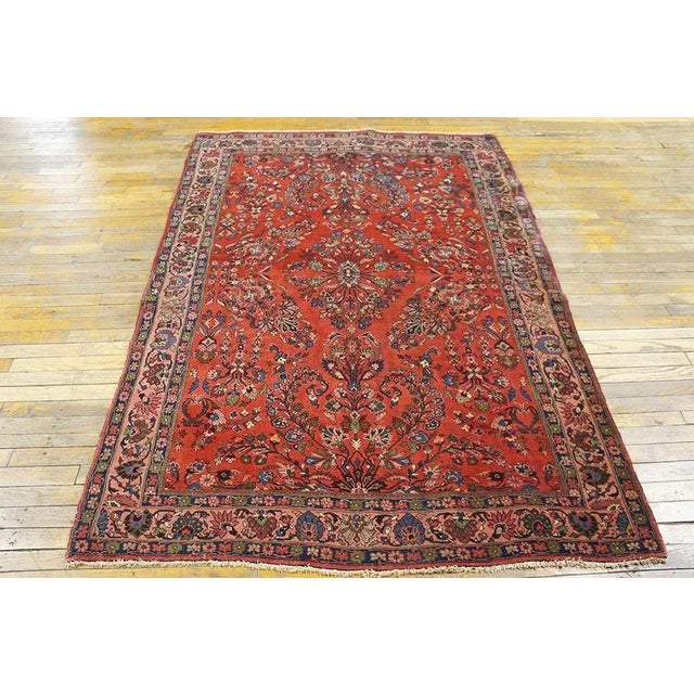 Antique Bijar Rug, Size: 4' 9'' x 7' 2". Bijar Probably the heaviest and longest wearing of any handmade carpet, with a...