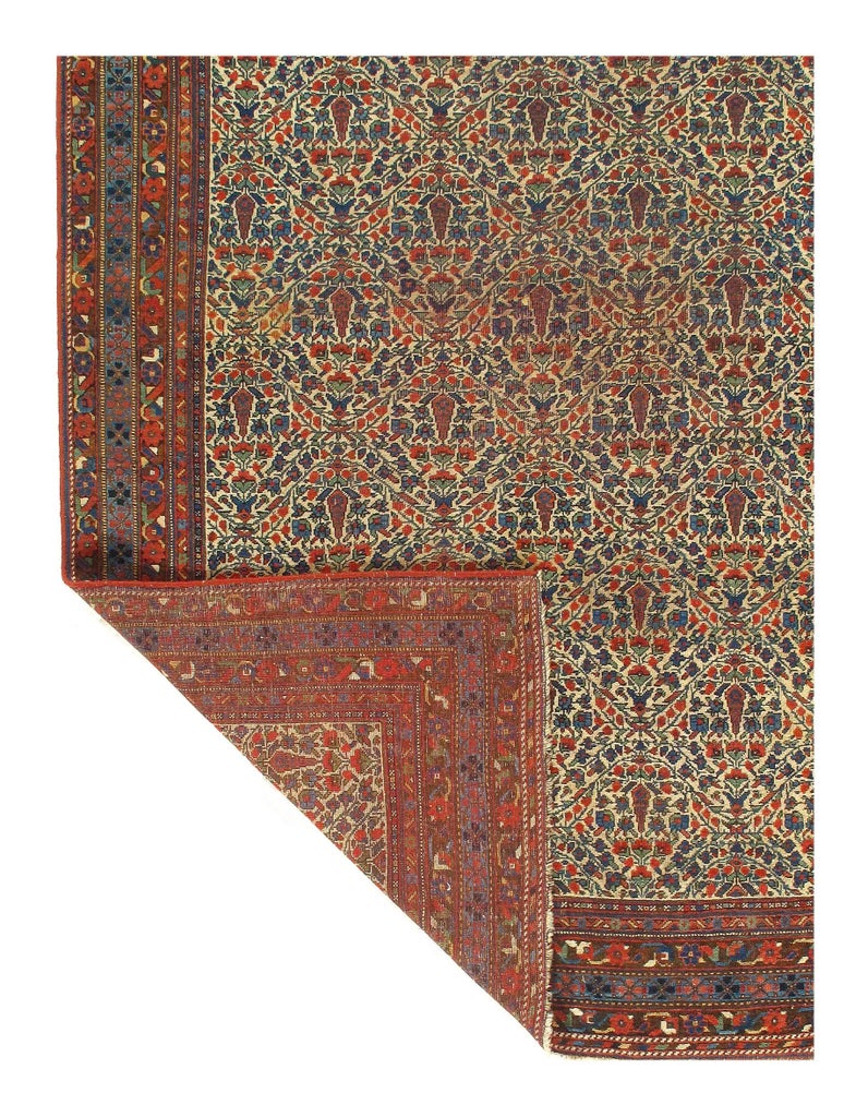 Late 19th Century Antique Persian Shiraz Afshar Qashqai Rug - 5