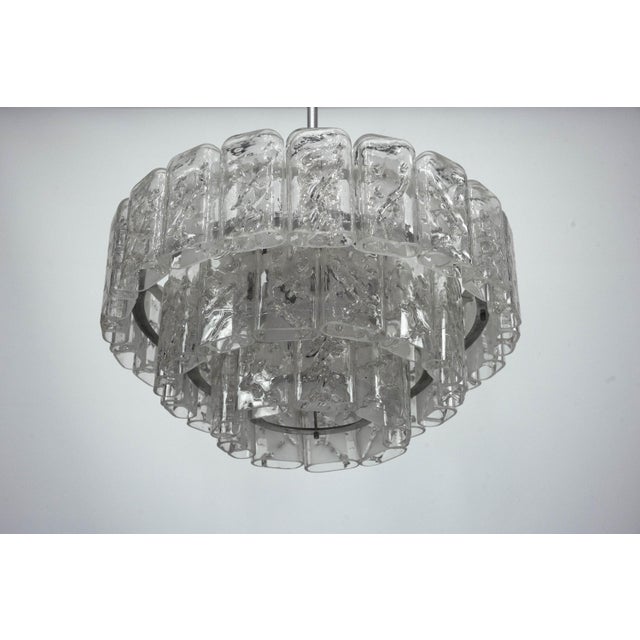 Mid-Century Modern Vintage Italian Chandelier from Vistosi, Italy 1960s. For Sale - Image 3 of 14