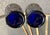 Circa 1969 St. Clair Glass Inverted Fan & Feather Carnival Reproduction Iridescent Glass Tumblers – A Pair For Sale In Austin - Image 6 of 18