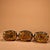Asian Mid 20th Century Set of 3 Cloisonne Enamel Buddha Figures – 7.1" Gilt Bronze Statues For Sale - Image 3 of 9