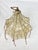 Boho Chic Vintage Mid 20th Century Handmade Capiz Shell Pagoda Pendant Light For Sale - Image 3 of 13