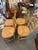 1970s Pine French Country Style Rush Seat Dining Chairs For Sale - Image 4 of 7