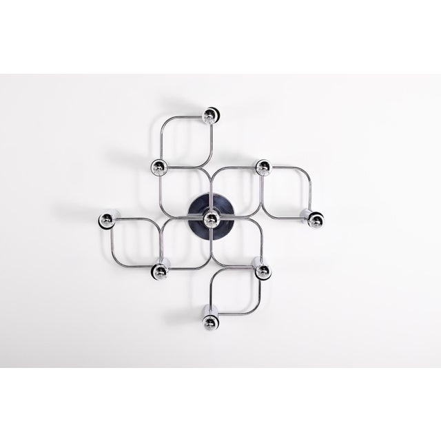 Metal Chrome Ceiling Light by Sciolari for Leola, 1970s For Sale - Image 7 of 7