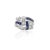 Contemporary Art Deco 1.3ct Blue Sapphire and Diamond Cocktail Ring in 18k White Gold Size 7 For Sale - Image 3 of 13
