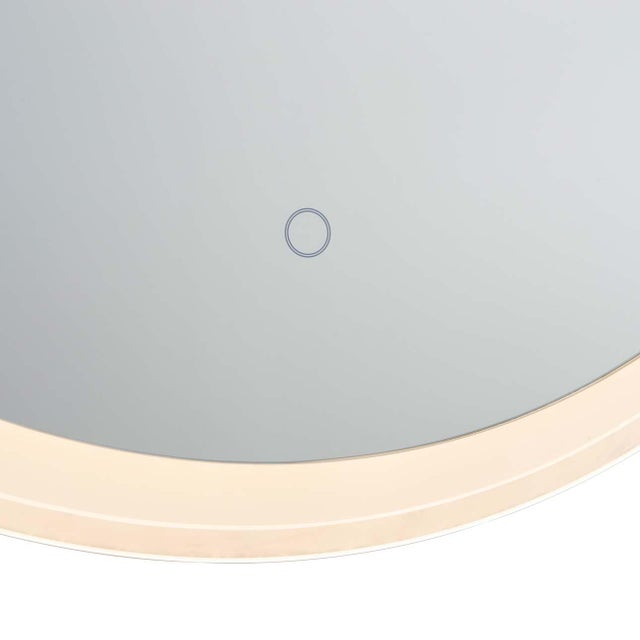 Super Star Round Led Wall Mirror - 30", Chrome For Sale - Image 6 of 10