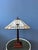 Art Deco Tiffany Style Table Lamp with Stained Glass Shade For Sale - Image 9 of 9