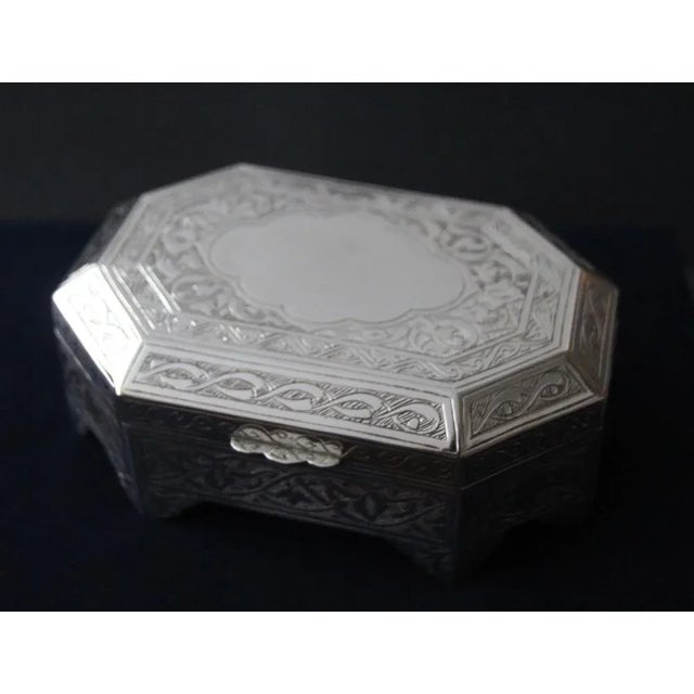 Sterling Silver Jewelry Box, 1990s For Sale - Image 3 of 9
