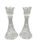 Crafted in the USA, this matched set features an exquisite tulip-style, scalloped candle cup that beautifully holds...