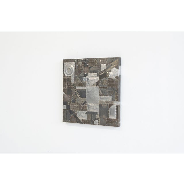 Abstract Max Neufeldt Aluminum Collage – Assemblage Sculpture 1985 For Sale - Image 3 of 6