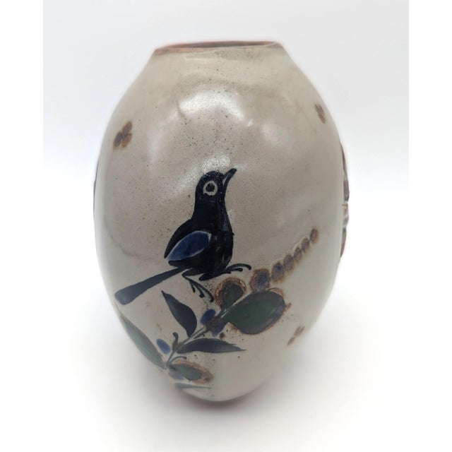 Mexican 1970s "El Palomar" Tonalá Mexico Ceramic Sun & Moon Vase by Jorge Wilmot For Sale - Image 3 of 10