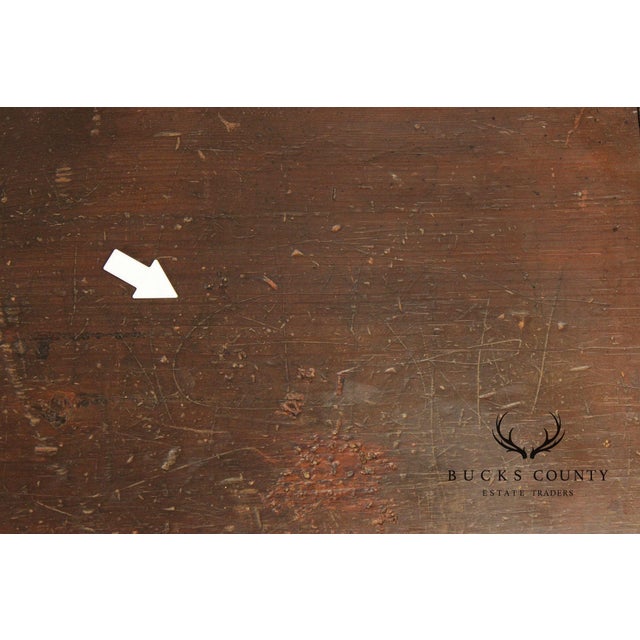 Antique Country Pine Slant Front Schoolmaster’s Desk For Sale - Image 10 of 18