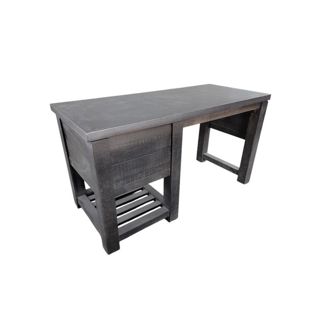 Metal Restoration Hardware Vaughn Metal Reclaimed Storage Writing Desk For Sale - Image 7 of 11