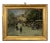 Valter, Busy Market Place, Oil on Canvas & Cardboard, 1890s-1910s, Framed For Sale