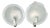 Art Deco Czech Frosted Glass Wall Lights, 1940s, Set of 2 For Sale