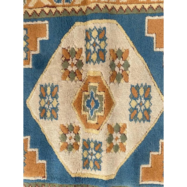 Blue BVintage Turkish Rug, 1980s For Sale - Image 8 of 13