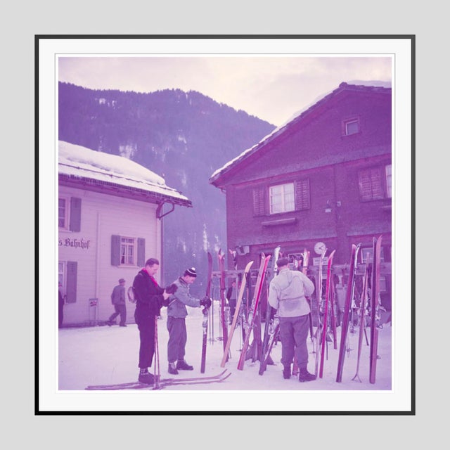 Modern Alpine Railway Station 1951 by Toni Frissell Framed For Sale - Image 3 of 3