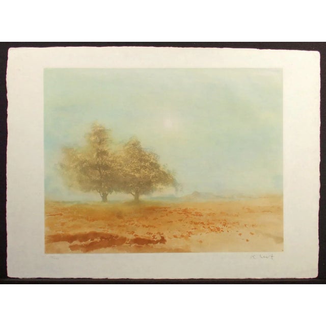 "Summer Solstice" unframed limited edition etching on Japon paper by Kaiko Moti. Hand signed and numbered by the artist in...