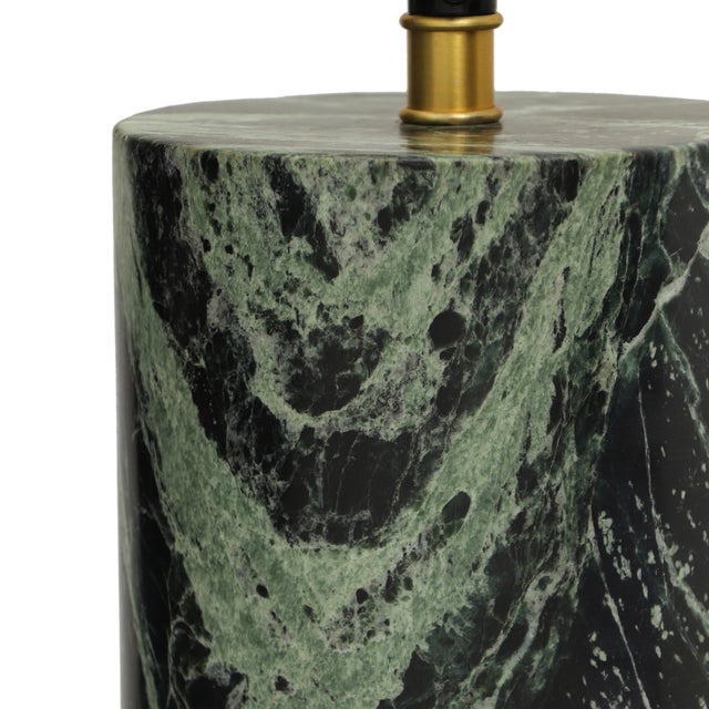 Mable Spider Green Marble Table Lamp For Sale - Image 4 of 6
