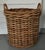 Late 20th Century Large English Woven Wicker Log or Kindling Basket for the Fireplace Hearth For Sale - Image 5 of 11