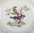 Meissen, Germany. Open lace porcelain plate. Hand-painted with a bird motif and insects, gold trim. Ca. 1900. Marked....