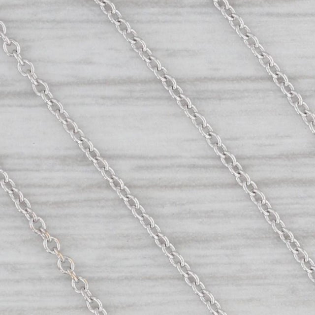 2010s 0.54ctw Diamond Eternity Circle Pendant Necklace 14k Gold 18.5" Cable Chain For Sale - Image 5 of 6