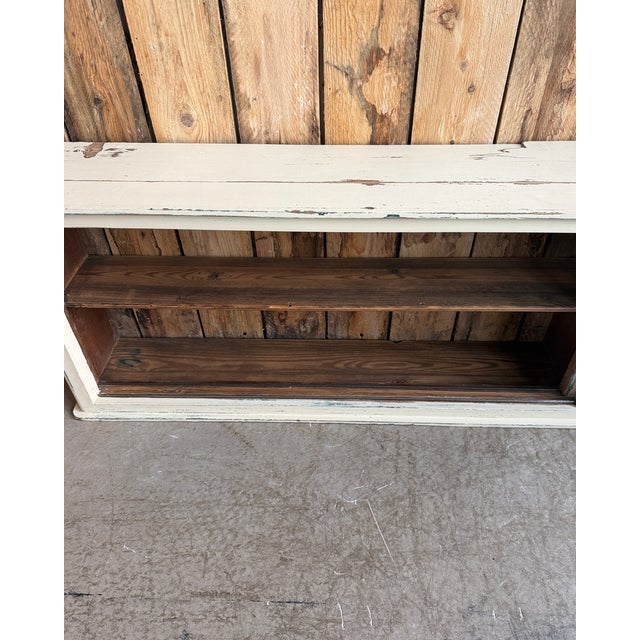 Vintage Patinated Cabinet with Sliding Doors, 1940s For Sale - Image 13 of 18