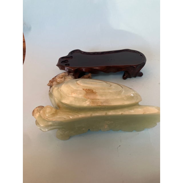 Late 19th Century Multi Colored Jade Sculpture of a Dragon, With Stand. For Sale - Image 12 of 17