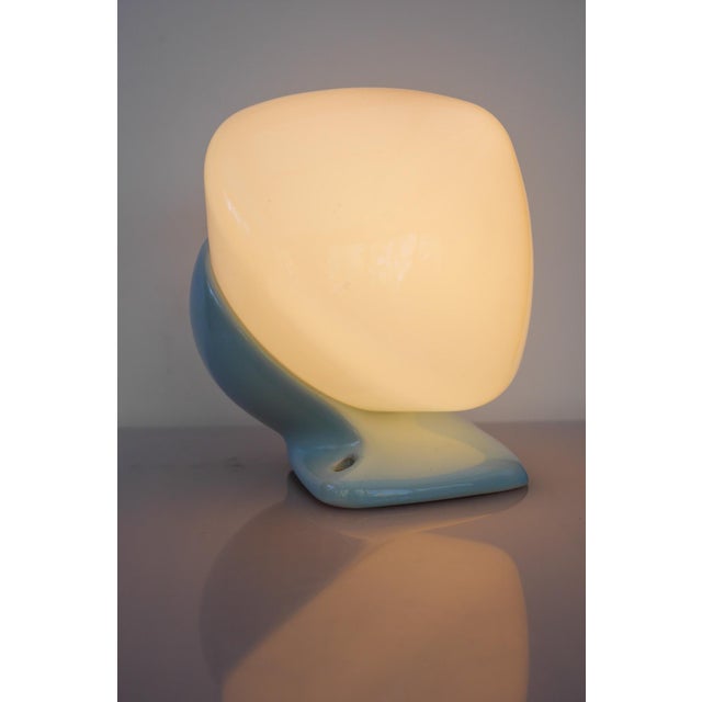 Large Mid-Century Modern Pale Blue Bathroom Sconce from Ifö For Sale - Image 9 of 15