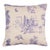 Schumacher x Victor Glemaud Toussaint Toile 20" Pillow in Purple For Sale