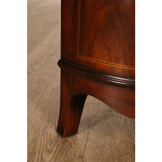 Henkel Harris Georgian Style Mahogany Demilune Console For Sale - Image 13 of 18