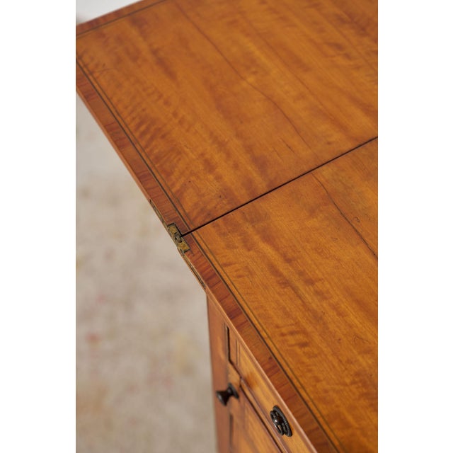 Early 19th Century Mahogany Inlaid Writing Cabinet For Sale - Image 14 of 15