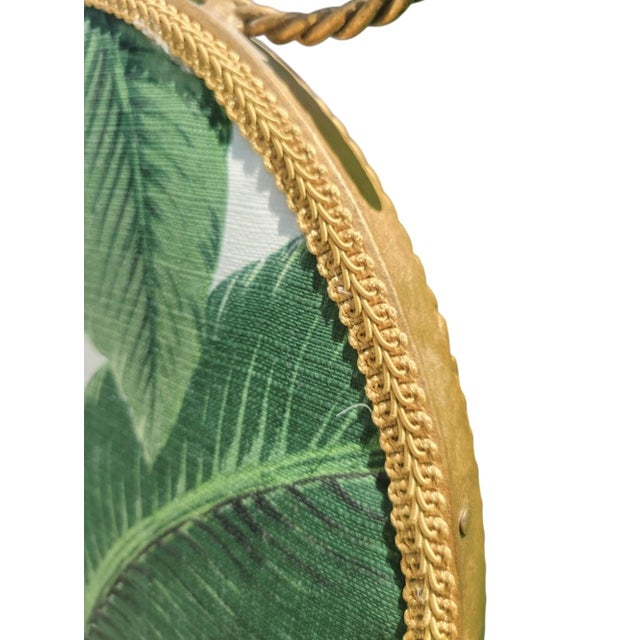 Vintage Italian Florentine Hollywood Regency Gold Gilt Wrought Iron Twisted Rope Metal Cheval Standing Floor Mirror For Sale - Image 9 of 14