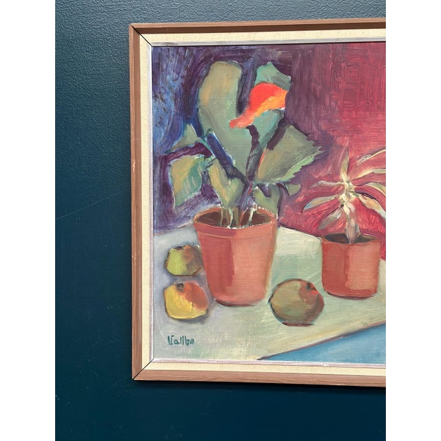 Valbo, Still Life, 1960s, Oil on Panel, Framed For Sale - Image 9 of 18
