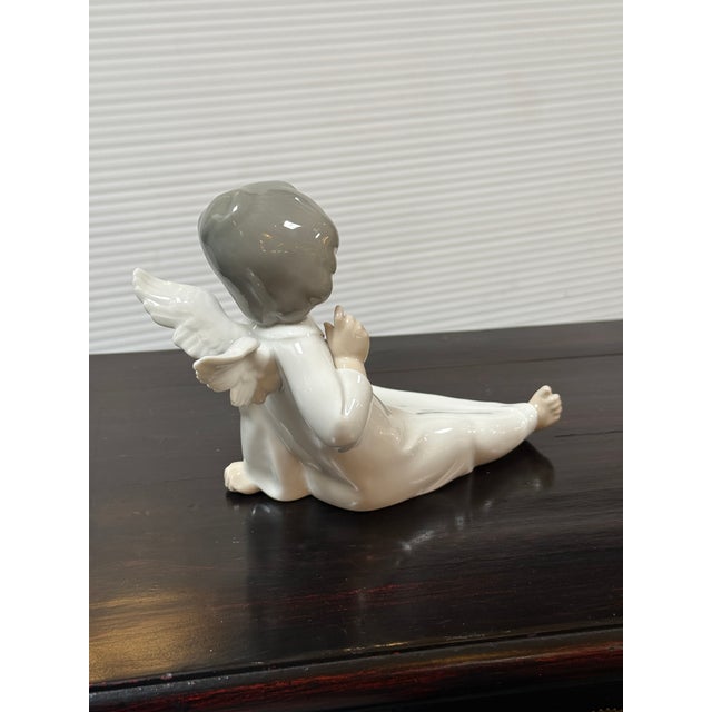 Salvador Debón for Lladró Angel Wondering Porcelain Figurine, Signed For Sale - Image 10 of 12