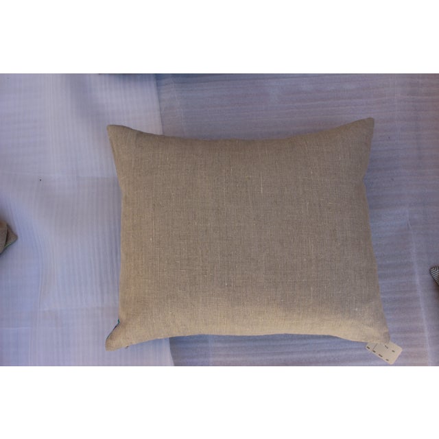 Rustic Southwestern Turquoise Pillows - Pair For Sale - Image 3 of 5