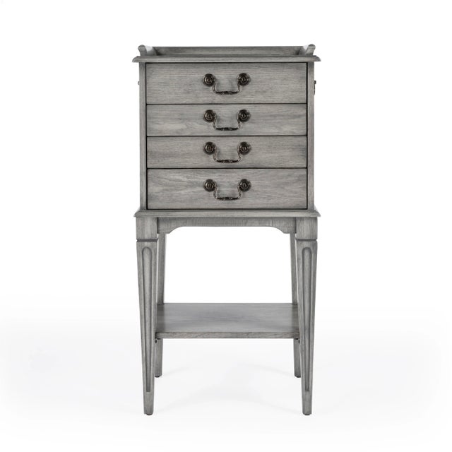 Hardwick 4 Drawer Chest, Gray For Sale - Image 10 of 12