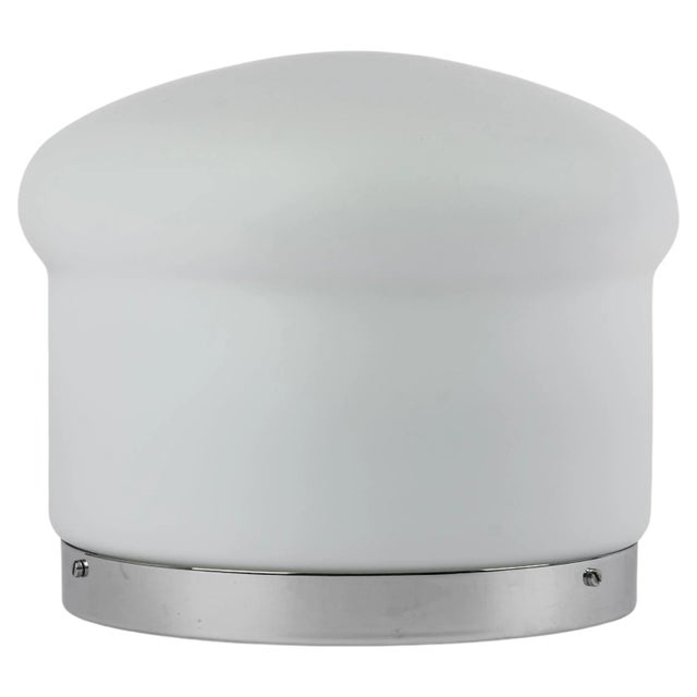 Wonderful opal glass table lamp by peill & putzler, germany, 1970s. Great glass body and its edgy quality contrast nicely...