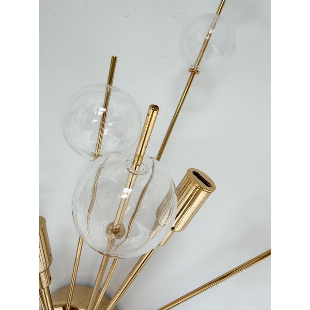 1970s Italian Wall Lamps with Glass Spheres, 1970s, Set of 2 For Sale - Image 5 of 17