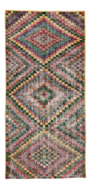 Vintage Turkish Sivas Rug - 04'05 X 09'01