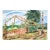 Farm in Autumn With Pumpkins in Watercolor on Heavy Paper by Les Anderson For Sale