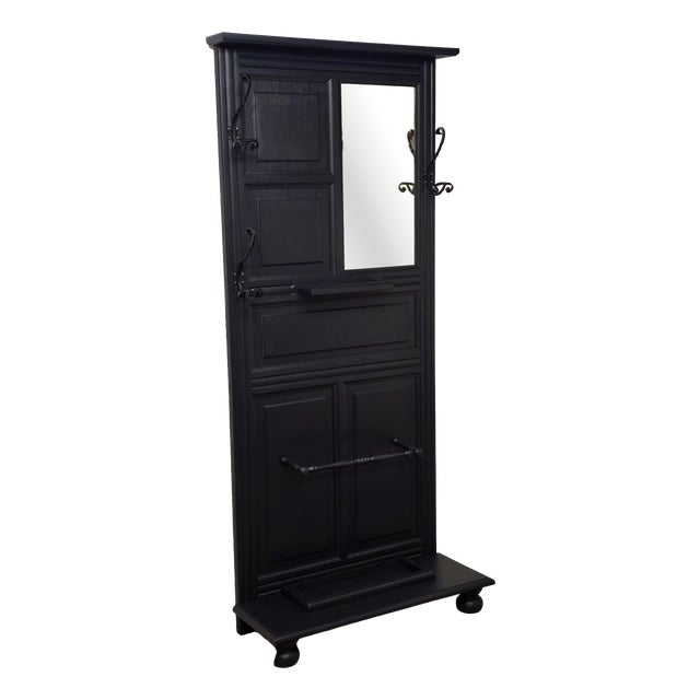 Oak Hallway Wardrobe, 1930s For Sale