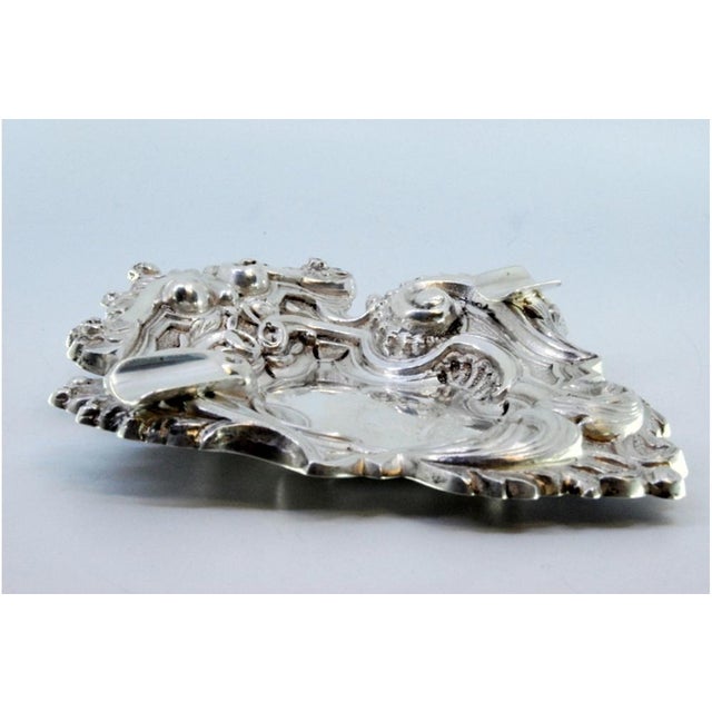 Silver Ashtray with High Reliefs For Sale - Image 3 of 7